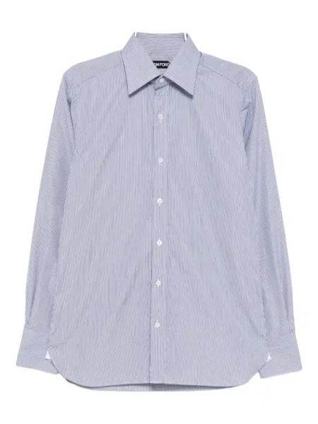 Koszula Tom Ford w paski niebieska