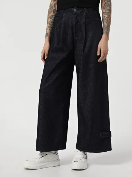 Широкі джинси Emporio Armani Icon Project синій