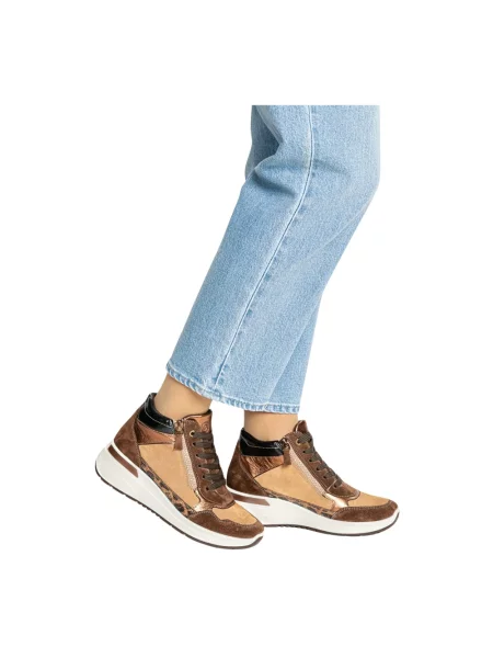 Sneakersy Ara brązowe