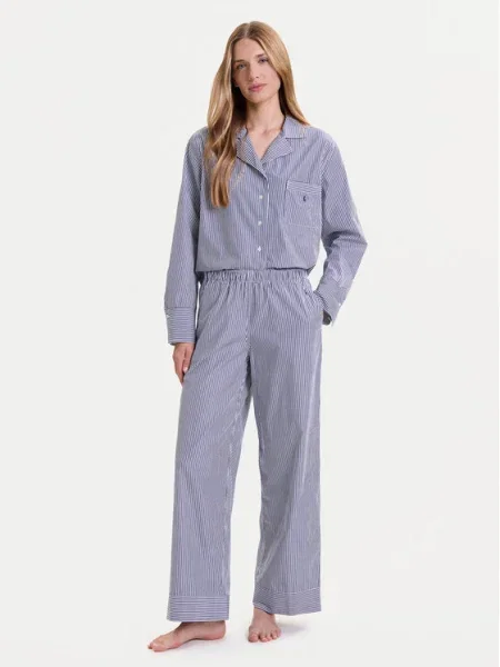 Polo Ralph Lauren Пижама Син бяло