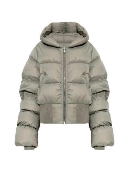 Geacă Rick Owens cu glugă verde