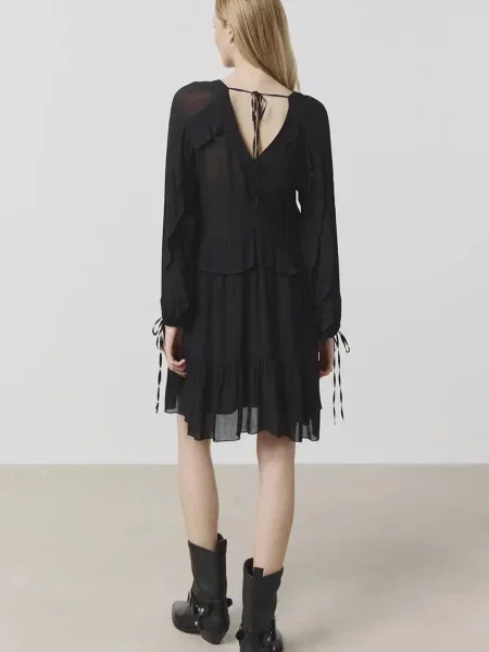 Answear Lab rochie mini evazati negru