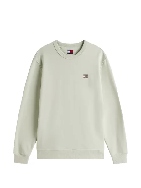 Hanorac Tommy Jeans cu autograf verde