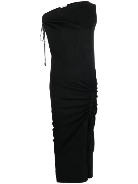 Rochie P.a.r.o.s.h. fără mâneci cu volane negru