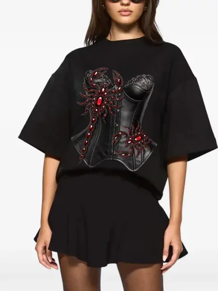 Tricou Hamza cu imagine negru