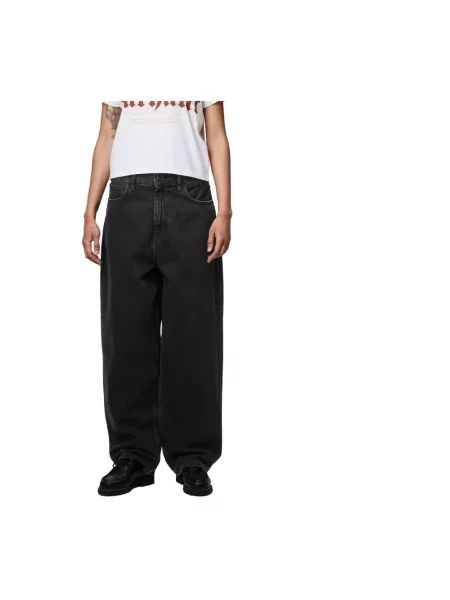 Jeans Carhartt WIP W Brandon Pant Black Stone Washed M czarne