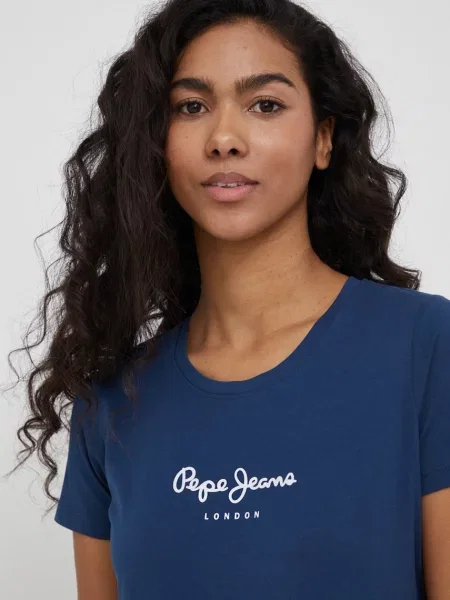 Футболка Pepe Jeans New Virginia Ss N женская синий