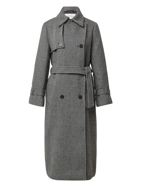 COMMA Prehoden plašč črna bela