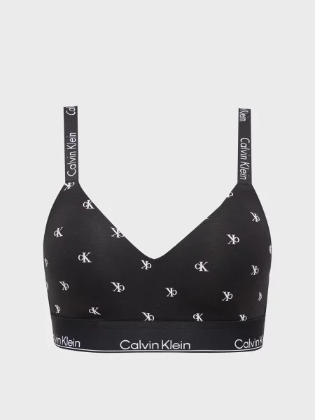 Бралет Calvin Klein з принтом чорний