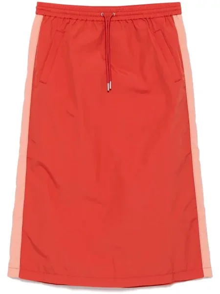 Długa spódnica Maison Kitsune czerwona