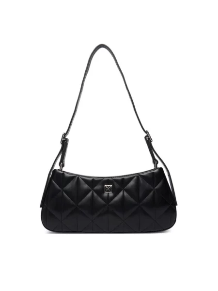 Calvin Klein Torbica Quilted Small Shoulder Bag crna