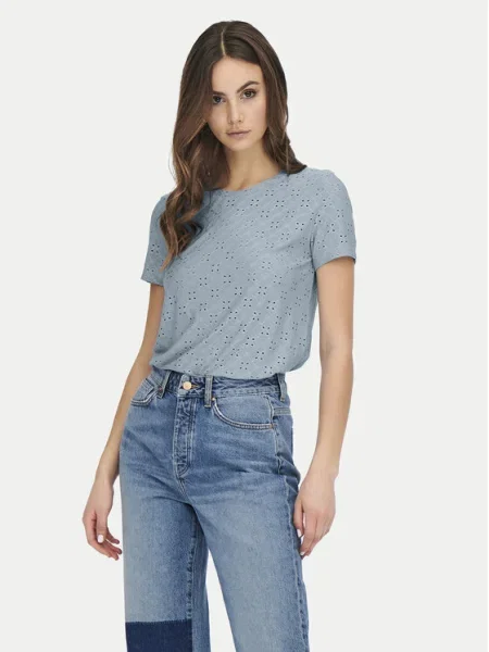 JDY Tricou celest albastru