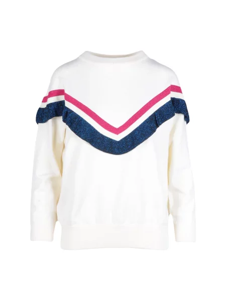 Długi sweter Ballantyne z okrągłym dekoltem biały