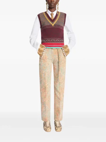 Pantaloni Dries Van Noten din jacard