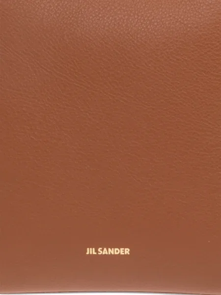 Geanta de piele Jil Sander din piele maro