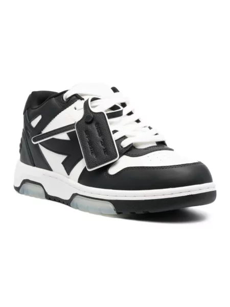 Sneakersy Off-white skórzane biznesowe białe