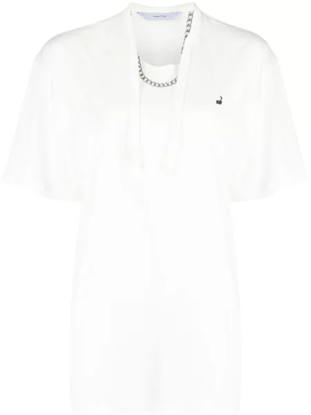 Tricou Pushbutton cu imagine alb