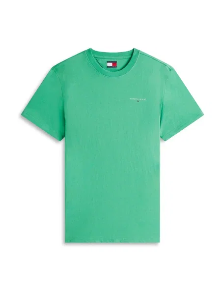 Tommy Jeans Tricou bleumarin / verde deschis / roșu alb
