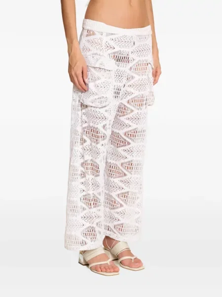 Pantaloni Amir Slama alb