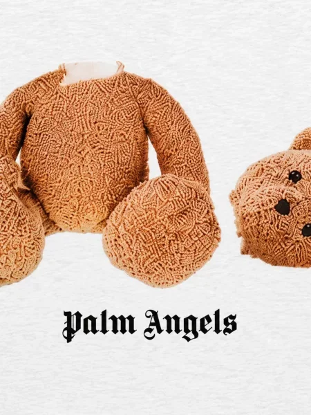 Koszulka dziecięca Palm Angels szara
