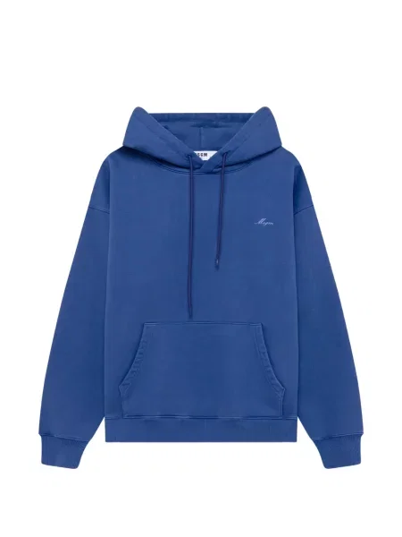 Hanorac cu glugă Msgm cu broderie cu cordon albastru