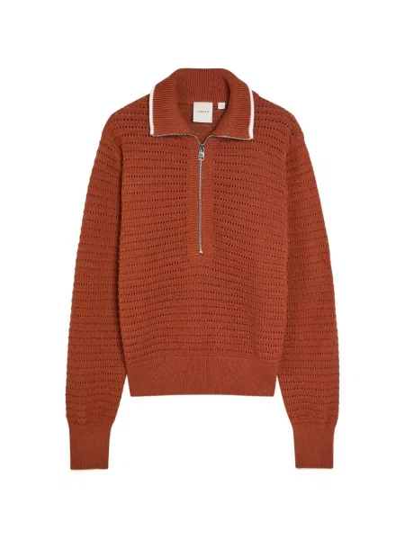 Gulerat pulover Varley portocaliu