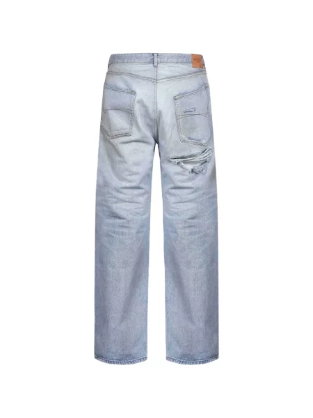 Viseltes hatású farmerek Balenciaga kék