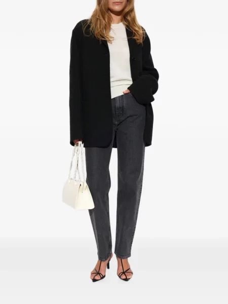 Blugi conici Jil Sander conici negru