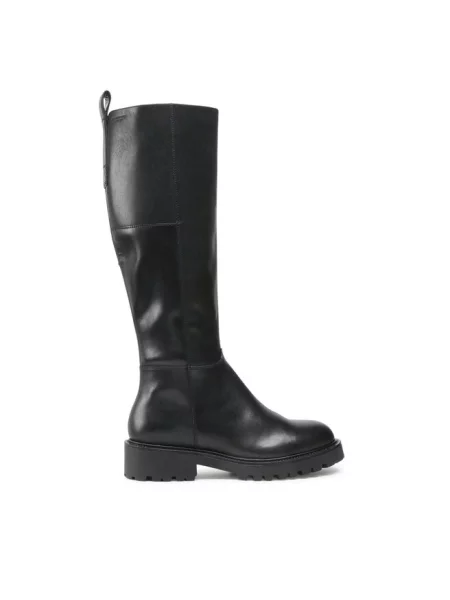 Vagabond Shoemakers kozaki skórzane KENOVA na płaskim czarny