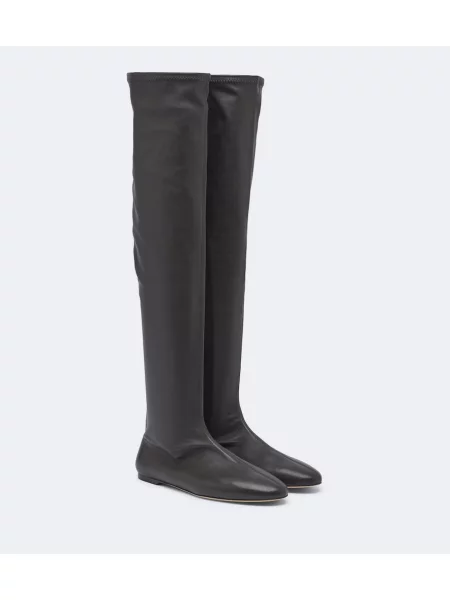 Cizme Toteme din piele maro
