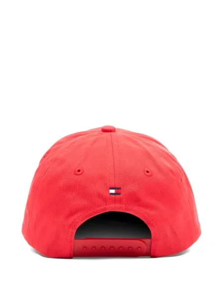 Czapka z daszkiem dziecięca Tommy Hilfiger czerwona