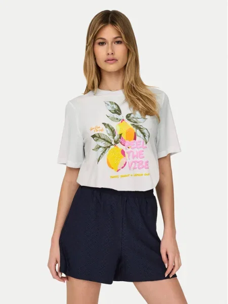 ONLY Tricou Bilins alb