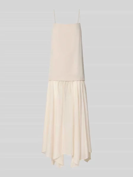 Dwuczęściowa sukienka na ramiączkach o długości do ziemi Style Icon Collection różowa