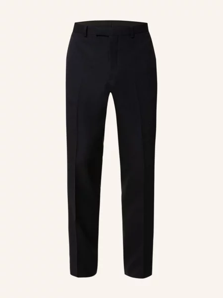Sandro Spodnie Slim Fit blau granatowe