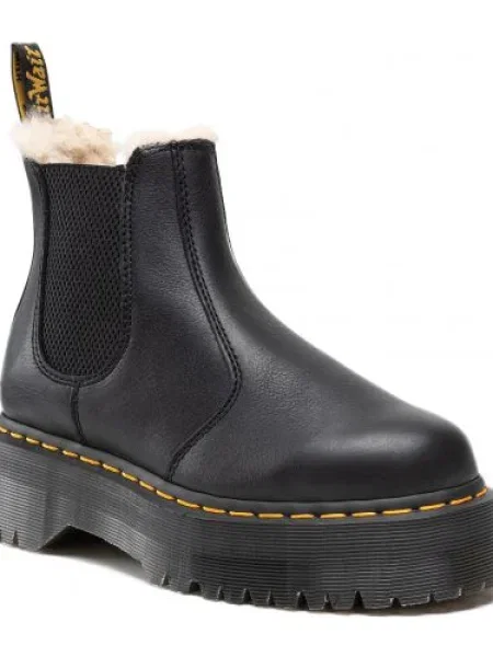 Členková obuv s elastickým prvkom Dr. Martens čierna