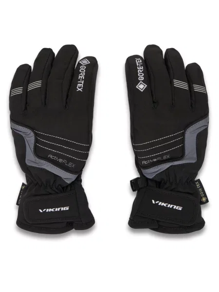 Dziecięce rękawice narciarskie Viking Helix GTX czarne