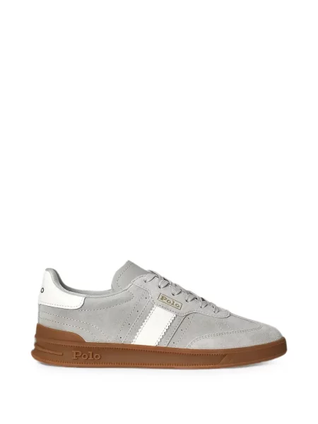 Bőr futó masnis sneaker Polo Ralph Lauren piros