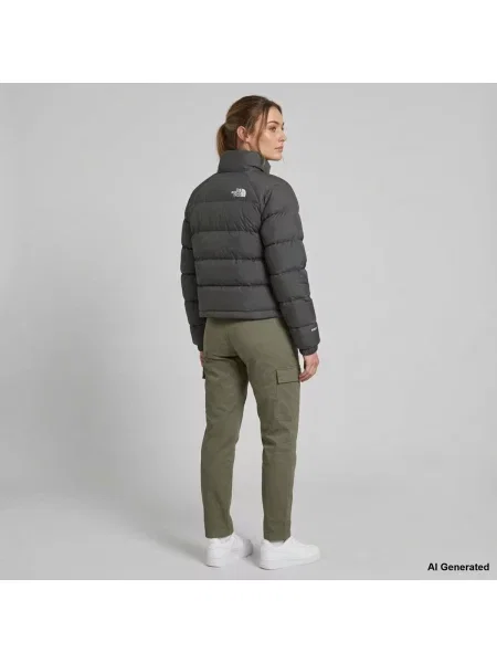 The North Face geacă cu puf pentru femei Hydrenalite gri