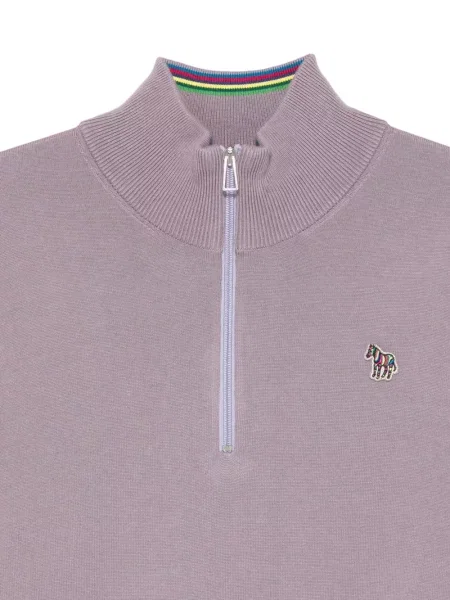 Pulover Ps Paul Smith cu model zebră cu autograf violet