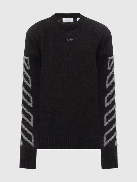 Светр з вовною Off-white сірий