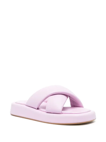 Sandale Vamsko din piele violet