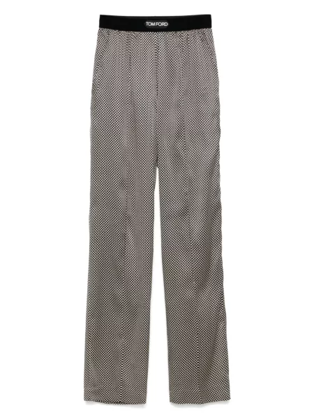 Pantaloni Tom Ford cu buline cu imagine negru
