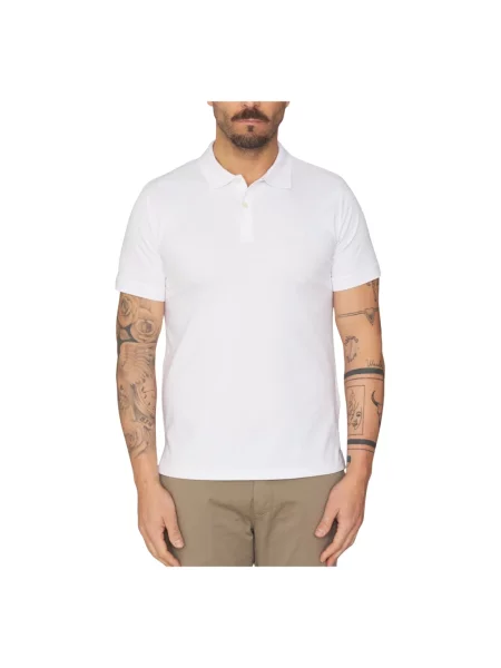 Koszulka polo Trussardi ze stretchu biała