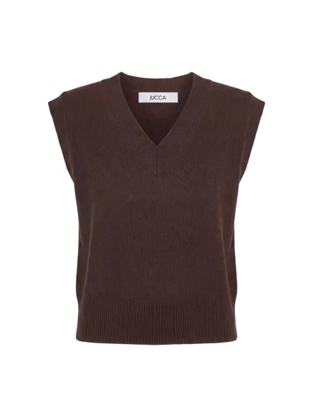 Sweter Jucca wełniany brązowy