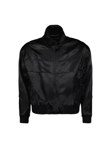 Kurtka bomber Saint Laurent wełniany typu teddy czarny