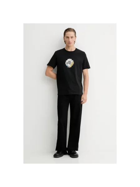 PS Paul Smith t-shirt z nadrukiem czarny
