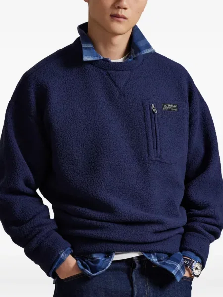 Șapcă Polo Ralph Lauren cu model herringbone din țesătură twill cu imagine albastru