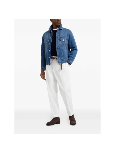 Sweter Brunello Cucinelli niebieski