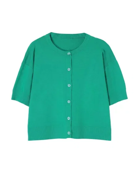 Trendyol Geacă tricotată verde