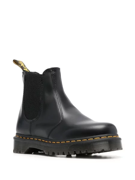Iš natūralios odos auliniai batai Dr. Martens juoda